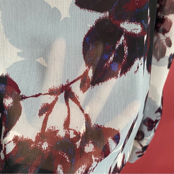 🌈4/$20🌈 Beautiful Rachel Rachel Roy Off the Shoulder Delicate Floral Blouse L - Picture 7 of 10